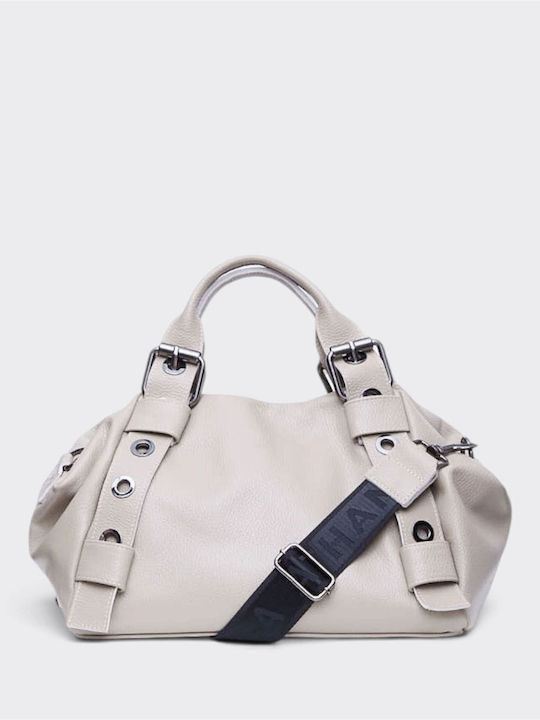 Elena Athanasiou Hug Leather Women's Bag Beige