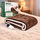 Kraft World TKSH-1 Brown Single Washable Electric Blanket Brown 140W 150x80 cm