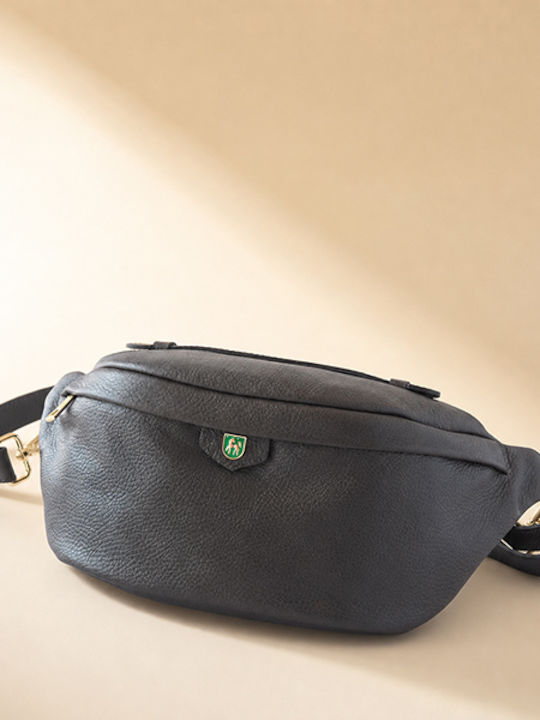 Dunkelbraune Damen-Ledertasche Crossbody
