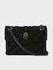 Kensington Drench Women's Flap Bag Suede Black