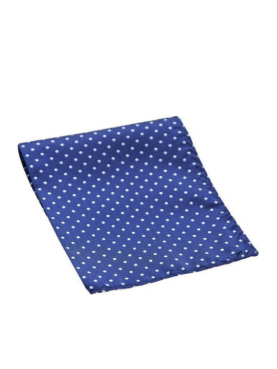 Men's Blue Silk Pocket Square