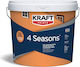 Kraft 4 Seasons Plastic Acrylic Eco-Friendly Water-Based Paint for Exterior Use 2.7 L