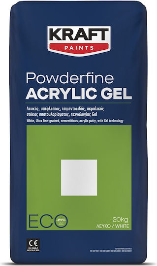 Kraft Powderfine Acrylic Water-Based Concrete Putty White 2lt 5kg