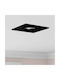vidaXL Metal Recessed Spot Black 9x9 cm 12 pcs