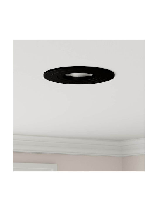 vidaXL Metal Recessed Spot Black 9x9 cm 12 pcs