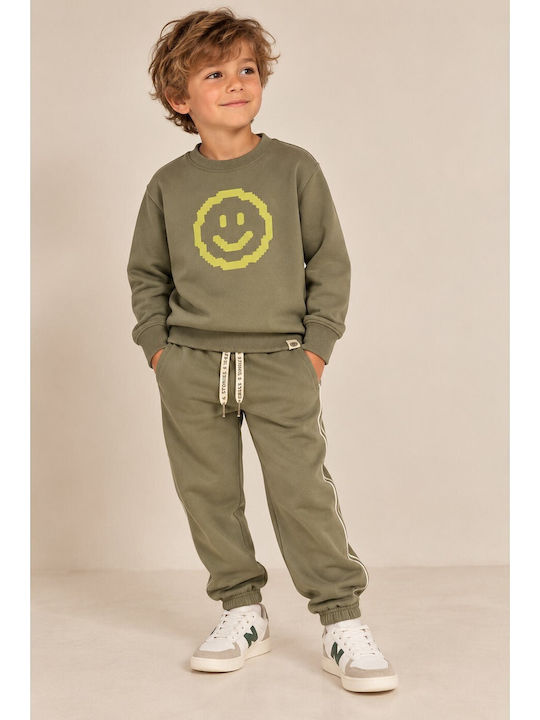 Kinder-Jogginghose mit Oberteil in Khaki
