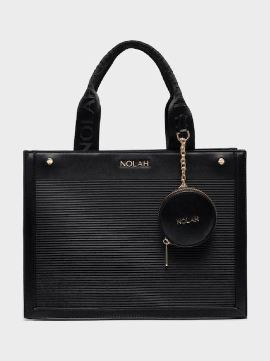 Knitted Women's Tote Bag Black