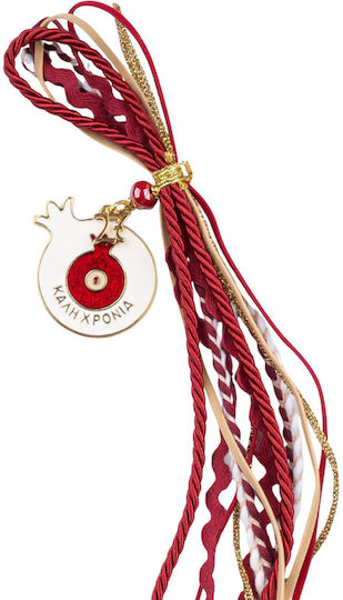 Philio Handmade Hanging Pomegranate Charm White Metal 2027 35cm