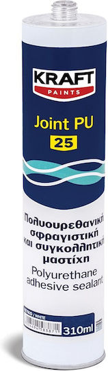 Kraft Joint PU 25 Adhesive Polyurethane Wood Mastic White 600 ml