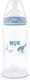 Kunststoff-Babyflasche First Choice Anti-Kolik mit Silikonsauger Hellblau 300 ml
