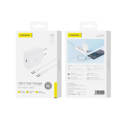 Foneng GaN Зарядно Устройство с USB-C Порт и US...