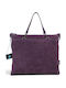 Leather Women's Tote Bag Italy Imperial Magenta