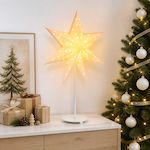 vidaXL Illuminated Christmas Star Plastic Warm ...