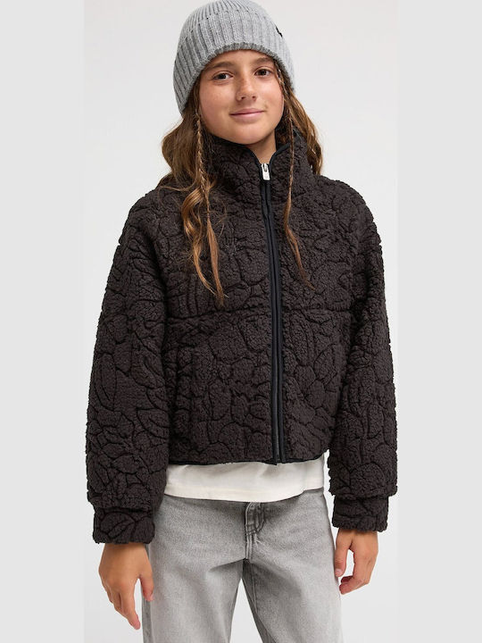 Roxy Fleece Kinder-Sweatshirtjacke Schwarz