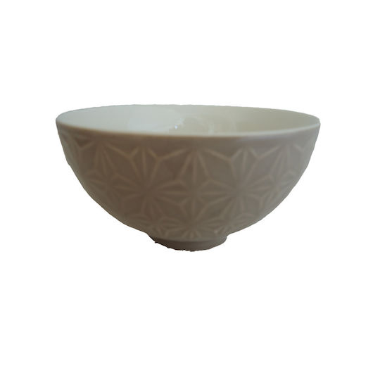 keleman Διακοσμητικό Μπωλ Κεραμικό Μπεζ 13.5x13.5cm 6τμχ
