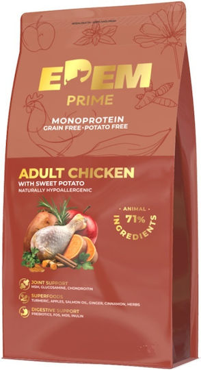Prime 2kg Grain-Free Dry Food for Adult Dogs with Chicken, Duck, Liver and Apple