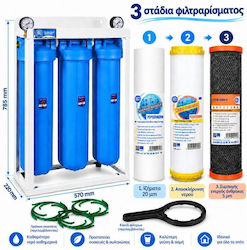 Aqua Filter Професионален филтър за подаване на вода с обратна осмоза 20 μm Aqua Filter Професионален филтър за подаване на вода с обратна осмоза 20 μm