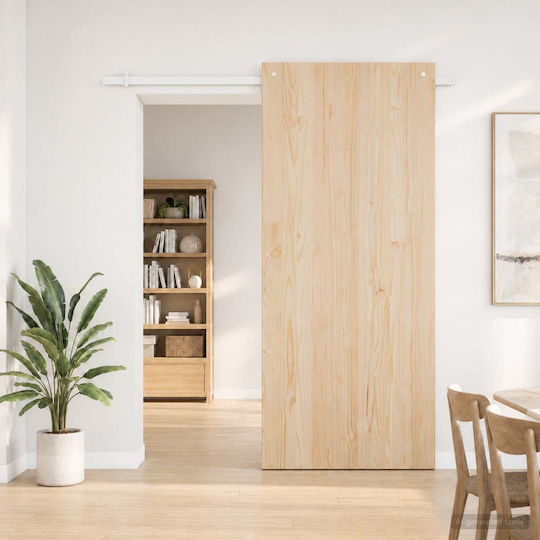 vidaXL Schiebetürmechanismus 183 cm Weiß