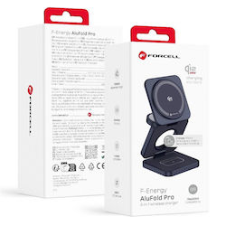 Forcell Безжично зарядно устройство Qi2 25W Син...