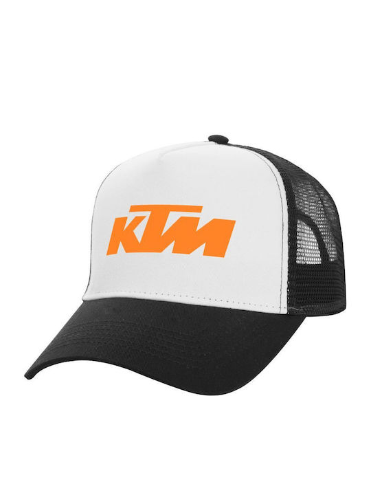Tstudio Καπέλο Trucker Λευκό-μαύρο Ktm One Size