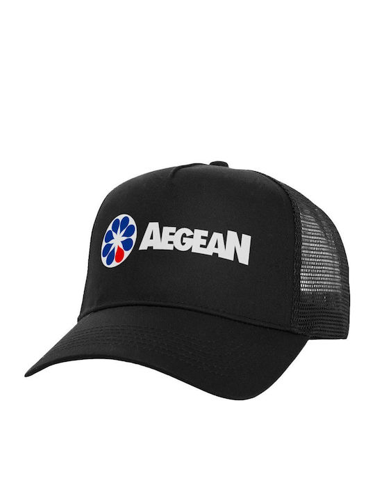 Καπέλο Trucker Μαύρο Πρατήριο Καυσίμων Aegean One Size