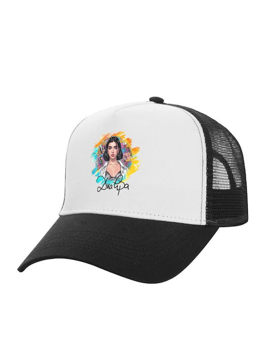 Καπέλο Trucker Λευκό-μαύρο Dua Lipa One Size