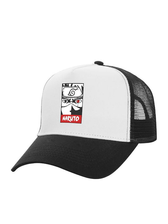 Tstudio Καπέλο Trucker Λευκό-μαύρο Naruto Anime One Size