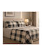Kipper Martin Single Bed Sheet Set 170x260cm Grey (3 Pieces)