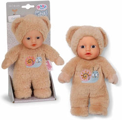 MGA Entertainment Baby Born Baby-Puppe Braun mit Schnecke 18 cm