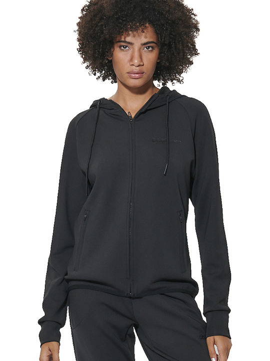 Fleece Γυναικεία Ζακέτα Black