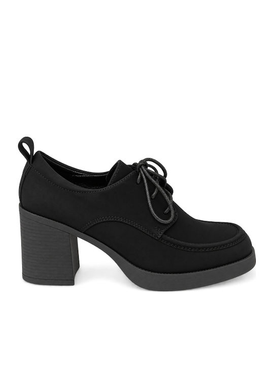 Black Heels with Chunky High Heel WS-DSY231-27HH-BLACK