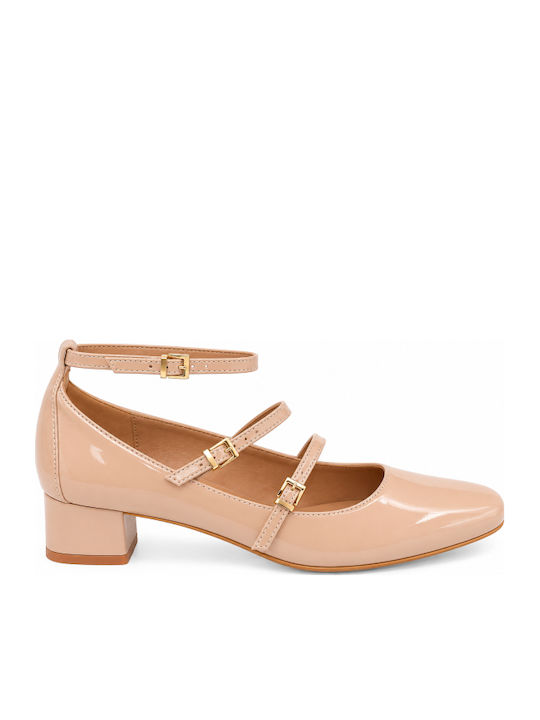 Beige Low Heel Pumps WS-C600-27HH-Beige