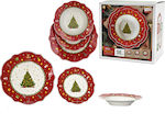 ArteLibre Christmas Set Porcelain Dinnerware Re...