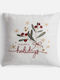 Коледна Декоративна Възглавница 45x45 Nef Nef Happy Holidays Екрю 45x45