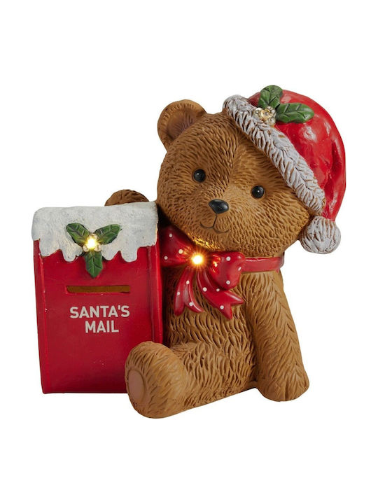 Home&Styling Collection Beleuchtete Weihnachtsfigur Teddybär 31x31x22.5 cm