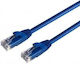 Mercodan Direct Attach Copper Cat.6 (Gigabit) Ethernet Network Cable 0.5m Blue
