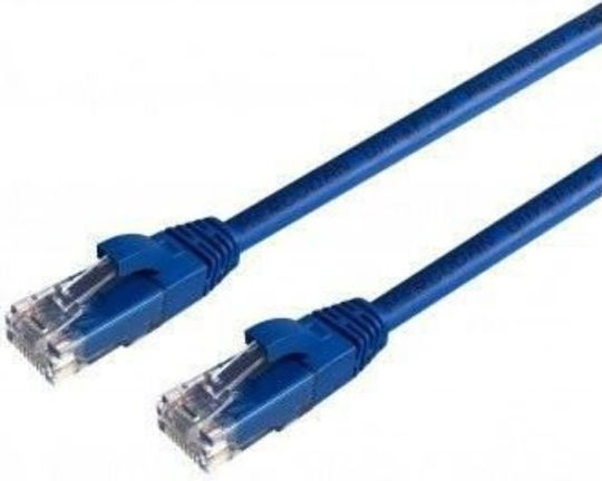 Mercodan Direct Attach Copper Cat.6 (Gigabit) Ethernet Network Cable 0.25m Blue
