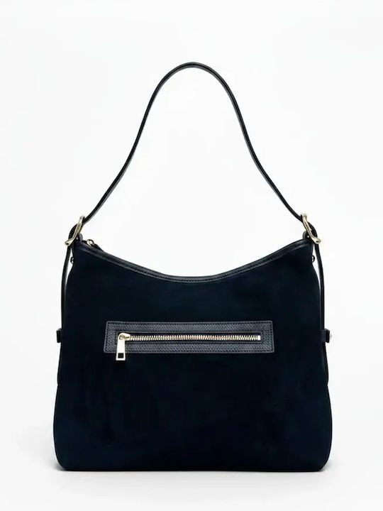 Leather Women's Suede Bag Black