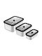 Zwilling J.A. Henckels Edelstahl-Lunchbox-Set Grau 6-teilig