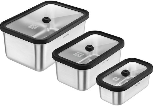 Zwilling J.A. Henckels Edelstahl-Lunchbox-Set Grau 6-teilig