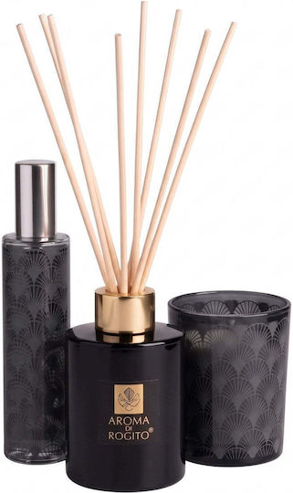 Aroma Di Rogito Комплект за Ароматизиране Black Sail Intense Ароматизатор с Пръчици 60 Ml Свещ Спрей