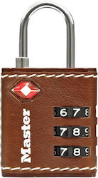 Master Lock Steel Combination Shackle Padlock with TSA Certification 32mm