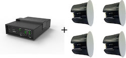 Vivolink Boxă de Tavan 40W (Bucată) Neagră AUDIOPACK-IC4