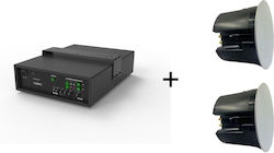 Vivolink Boxă de Tavan 40 W (Bucată) Neagră AUDIOPACK-IC2