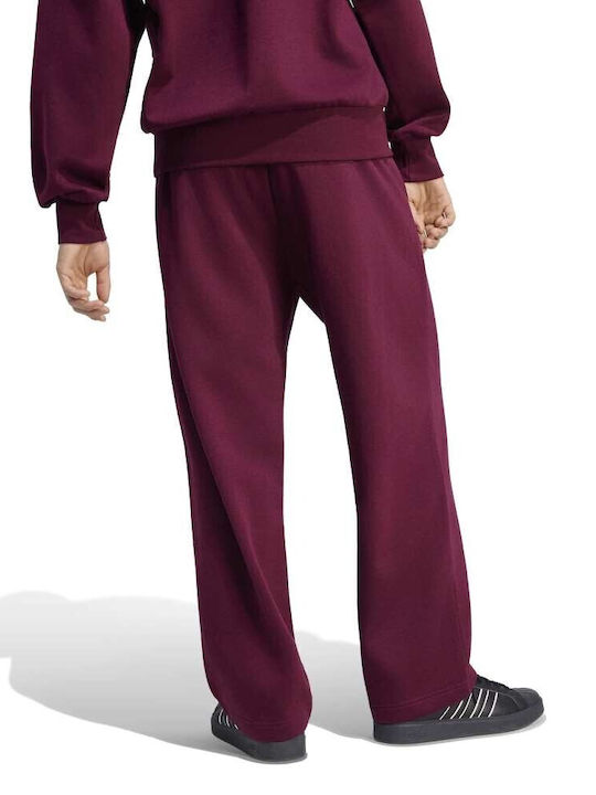 adidas Essentials Burgundy Sweatpants