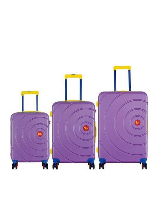Semi Line Hartschalenkoffer Purple 3-teiliges Set