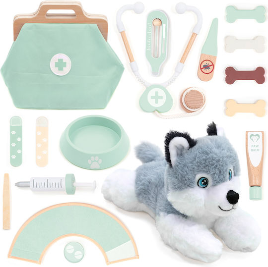 UMU Toys Medizinisches Holz-Set für Kinder, 17-teilig