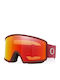 Target Line Μάσκα Σκι & Snowboard Ενηλίκων Κόκκινη με Φακό Κόκκινο