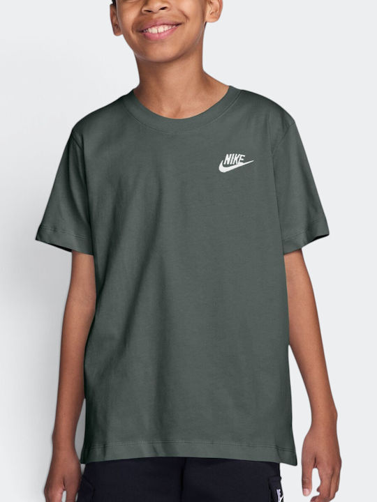Nike Kinder-T-Shirt Camo Green Sportswear